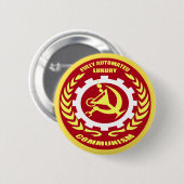 十分に自動化された贅沢な共産主義のバッジ2 缶バッジ (正面&裏面)