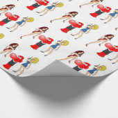 十分に荷を積まれるジョニーのコンドーム ラッピングペーパー (角)