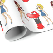 十分に荷を積まれるジョニーのコンドーム ラッピングペーパー (ロールコーナー)