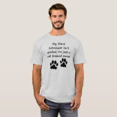 十分に訓練された巨人シュナウザーの所有者 Tシャツ (正面フル)