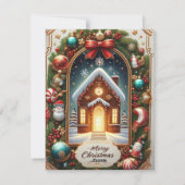 十分に設計された専用クリスマスカード シーズンカード (裏面)