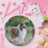 十分に5荒いcollie.png ペーパープレート (パーティー)