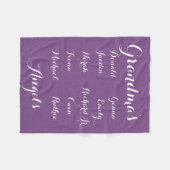 十分にCutomizableの孫毛布 フリースブランケット (正面(横))