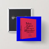 十分のミットの女性のつなぎのつなぎ 缶バッジ (正面&裏面)