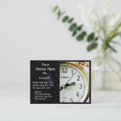 十分の時間! (配達、急使またはメッセンジャー) v.2 名刺 (スタンド正面)