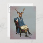 十分の顕著なシカ3 ポストカード (正面/裏面)