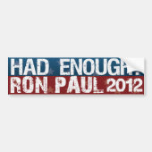 十分を持っていました バンパーステッカー (正面)