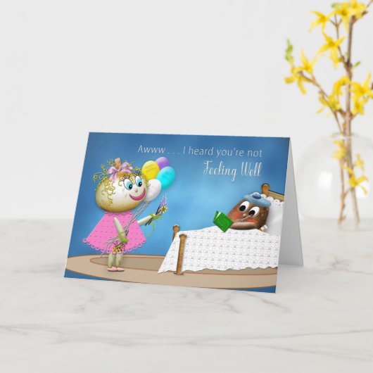 十分ユーモア-ポテト家族のコレクション--を得て下さい カード (黄色い花)