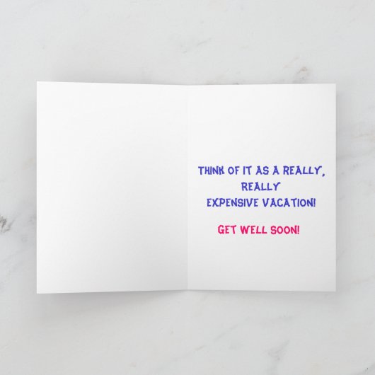 十分休暇を得て下さい カード (内部)