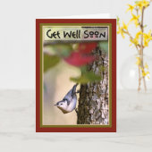 十分精神病院の挨拶状を得て下さい カード (黄色い花)