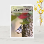 十分精神病院の挨拶状を得て下さい カード (黄色い花)