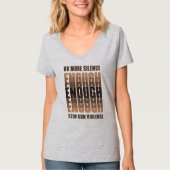 十分 |女性のVネック Tシャツ (正面)