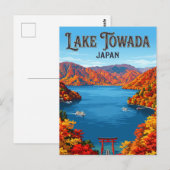 十和田湖 日本 ポストカード (正面/裏面)