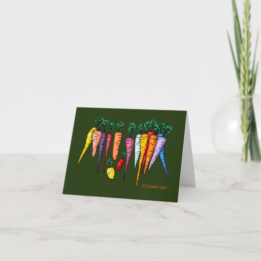 十四にんじんアート ノートカード (正面)