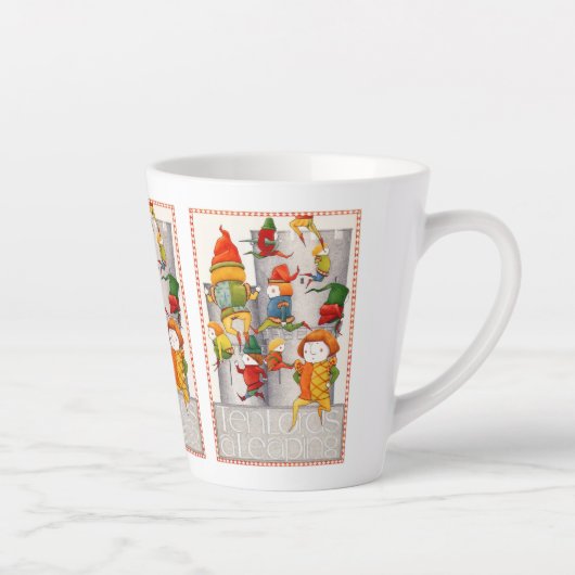 十大家が大盛りのラテマグ カフェラテマグ (右)