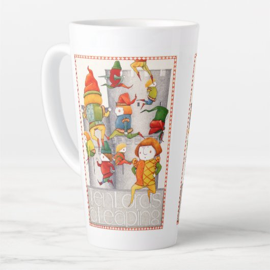 十大家は高くて大きなラテマグ カフェラテマグ (左アングル)