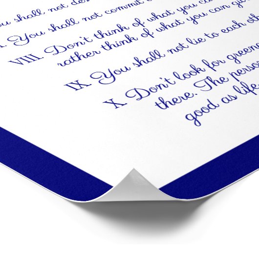 十婚姻の準則 ポスター (角)