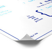 十子供へ戒 – 青と付縁どき ポスター (角)