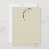 十字およびシダ(クリーム) -死別はない感謝していしています サンキューカード (裏面)