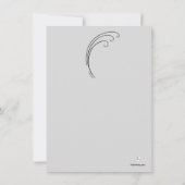 十字およびシダ-死別はNotecard感謝していしています ノートカード (裏面)