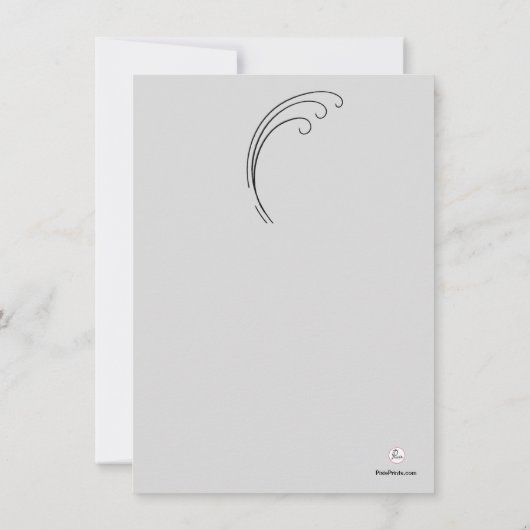 十字およびシダ-死別はNotecard感謝していしています ノートカード (裏面)