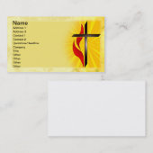 十字および炎 名刺 (正面/裏面)