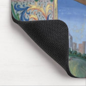 十字および球体を持つキリスト マウスパッド (コーナー)