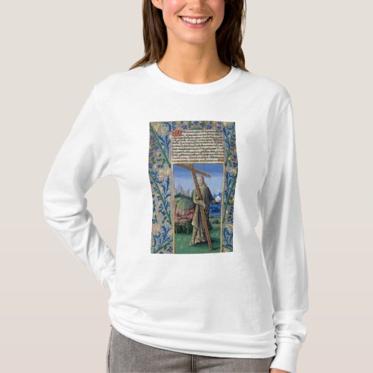 十字および球体を持つキリスト Tシャツ (正面)