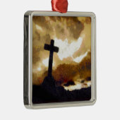 十字および空 メタルオーナメント (右)