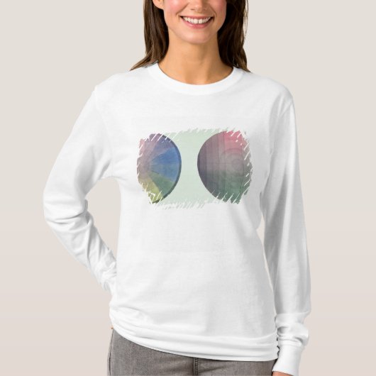 十字および縦断面図の2つの勉強 Tシャツ (正面)