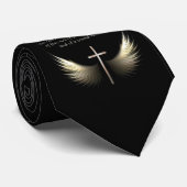 十字および聖なる書物、経典の詩の神霊の翼 ネクタイ (ロール)