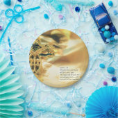 十字および聖書の引用文-キリスト教 ペーパープレート (パーティー)