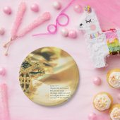 十字および聖書の引用文-キリスト教 ペーパープレート (パーティー)