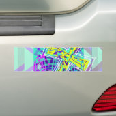 十字および魚 バンパーステッカー (車上)