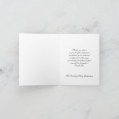 十字および鳩の悔やみや弔慰はメッセージカード感謝していしています サンキューカード (内部)