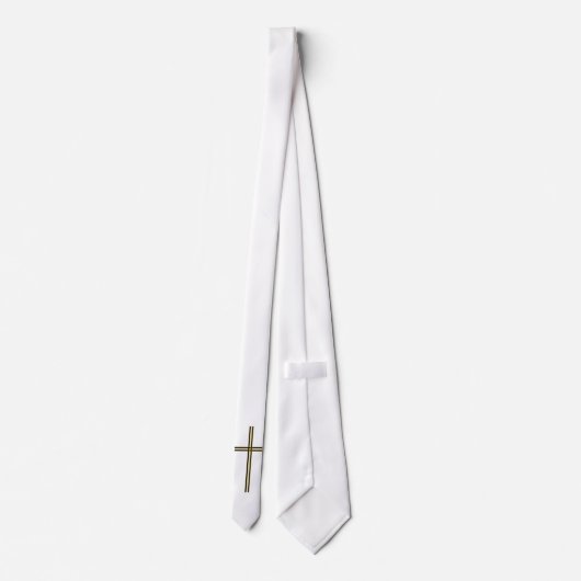 十字が付いている夜会服 ネクタイ (裏面)