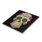 十字が付いている死んだ砂糖のスカルの日 タイル (側面)