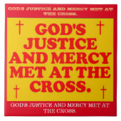 十字で会う神の正義および慈悲 タイル (正面)