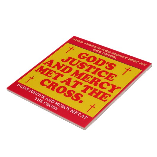 十字で会う神の正義および慈悲 タイル (側面)