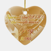 十字のオーナメントのため セラミックオーナメント (裏面)