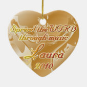 十字のオーナメントのため セラミックオーナメント (裏面)