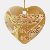 十字のオーナメントのため セラミックオーナメント (裏面)