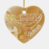 十字のオーナメントのため セラミックオーナメント (裏面)