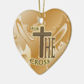 十字のオーナメントのため セラミックオーナメント (左)