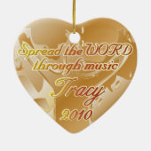 十字のオーナメントのため セラミックオーナメント (裏面)