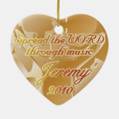 十字のオーナメントのため セラミックオーナメント (裏面)