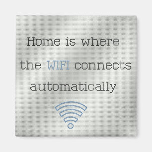 十字のステッチの家WIFIの磁石 マグネット