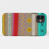 十字のステッチのiphoneの場合 Case-Mate iPhoneケース (裏面(横))