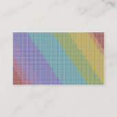 十字のステッチ 名刺 (裏面)