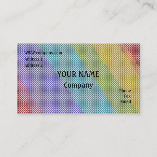 十字のステッチ 名刺 (正面)